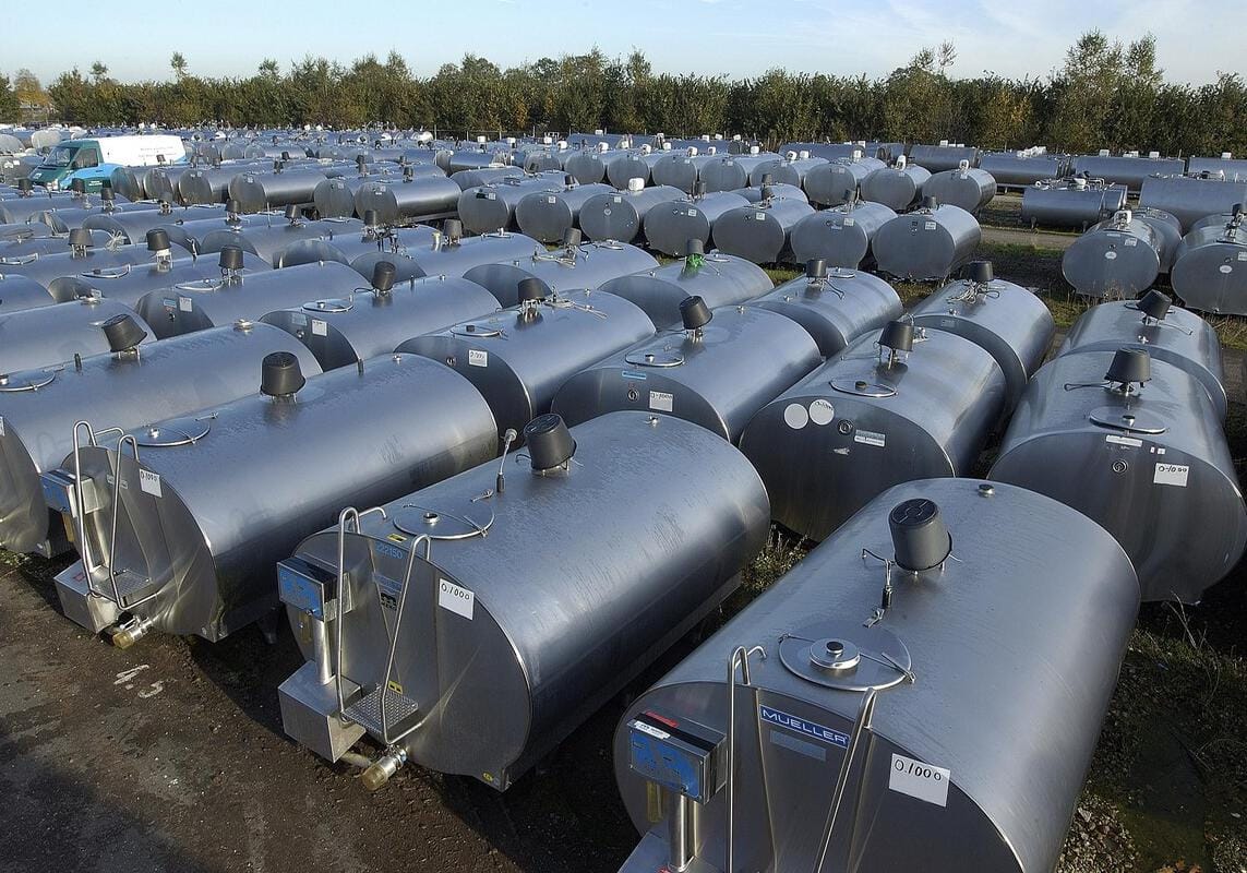 Used Mueller Milk Cooling Tanks
