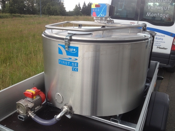 Mobile Milk Vat with Cooling Management and Control